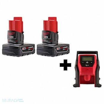 MILWAUKEE M12 Battery Pack M12 Compact Inflator, 382YX7