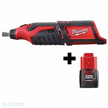 MILWAUKEE M12 Cordless Rotary Tool M12 Battery, 382ZD1