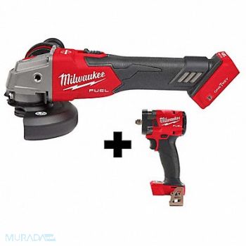MILWAUKEE M18 Fuel Brkng Grndr 3/8 Cp Impct Wrnch, 382ZF3