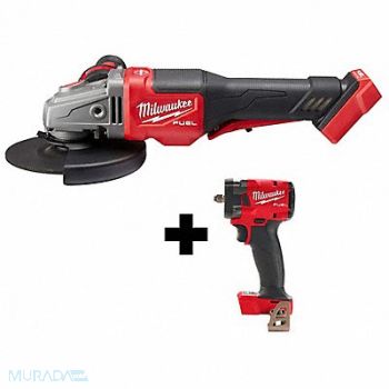 MILWAUKEE M18 Fuel Brkng Grndr 3/8 Cp Impct Wrnch, 382ZF4