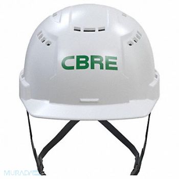 MILWAUKEE Front Brim Helmet White Class C CBRE, 383YJ2