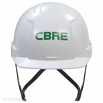 MILWAUKEE Front Brim Helmet White Class E CBRE, 383YJ3