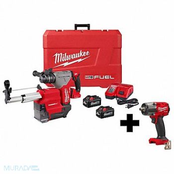 MILWAUKEE M18 FUEL 1-1/8 SDS+RtryHmr ImpWrnch, 384NU9
