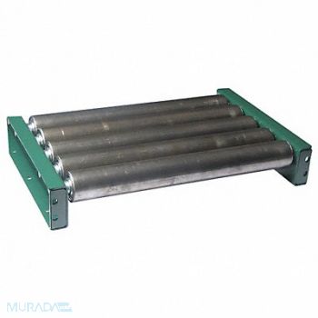 ASHLAND CONVEYOR Roller Conveyor 10 ft L 51 BF Steel, 38AP21