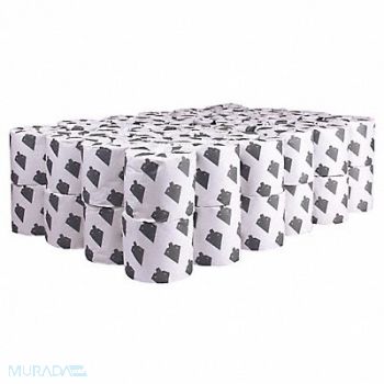 TOUGH GUY Toilet Paper Roll 500 White PK48, 38C405