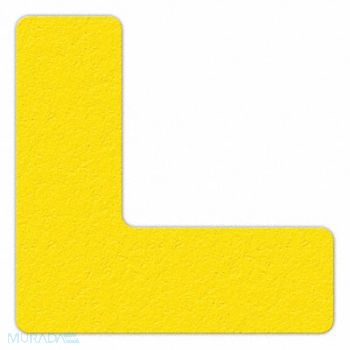 INCOM MANUFACTURING Floor Tape Yellow 6 inx6 in L PK25, 38CE72