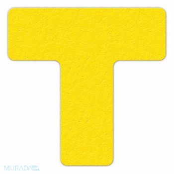 INCOM MANUFACTURING Floor Tape Yellow 6 inx6 in T PK25, 38CE74