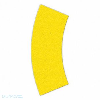 INCOM MANUFACTURING Floor Tape Yellow 2 1/2 inx6 in Arc PK25, 38CE75
