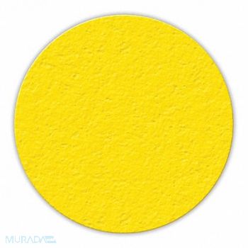 INCOM MANUFACTURING Floor Tape Yellow 3 inx3 in Circle PK25, 38CE81
