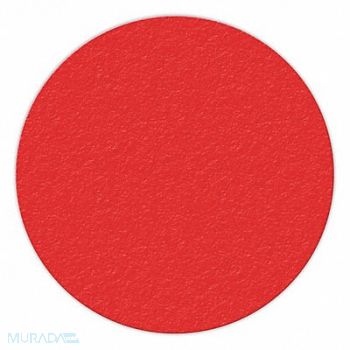 INCOM MANUFACTURING Floor Tape Red 6 inx6 in Circle PK25, 38CE91