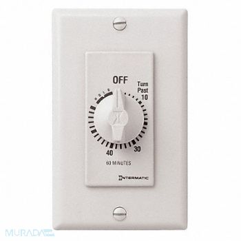 INTERMATIC Timer Spring Wound 60 Min Hold Feature, 38D061