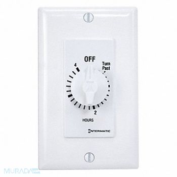 INTERMATIC Timer Spring Wound 4 Hr SPST, 38D063