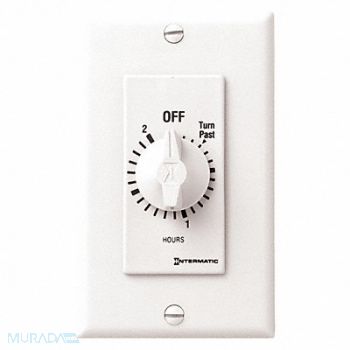 INTERMATIC Timer Spring Wound 2 Hr SPST, 38D062