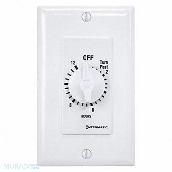 INTERMATIC Timer Spring Wound 12 Hr, 38D066