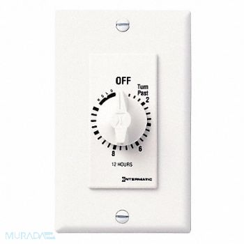 INTERMATIC Timer Spring Wound 12 Hr Hold Feature, 38D067