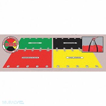 DISASTER MANAGEMENT SYSTEMS Treatment Area Tarps 4 Pcs, 38E562
