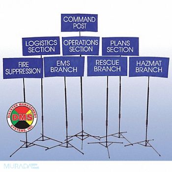 DISASTER MANAGEMENT SYSTEMS Operational Area Flag Kit 24 Pcs, 38E567