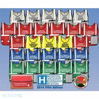 DISASTER MANAGEMENT SYSTEMS Safety Vest Assorted HCIC Universal, 38E578