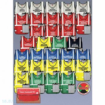 DISASTER MANAGEMENT SYSTEMS Safety Vest Assorted HCIC Universal, 38E597