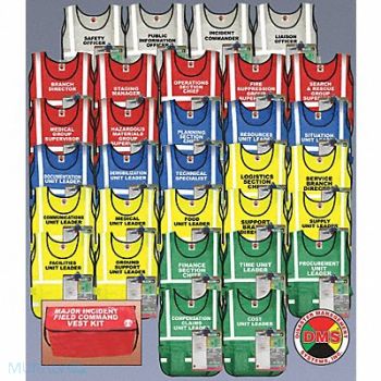 DISASTER MANAGEMENT SYSTEMS Safety Vest Assorted Inc Cmnd Univsl, 38E628