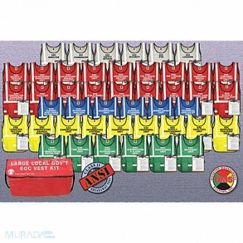 DISASTER MANAGEMENT SYSTEMS Safety Vest Assorted Inc Cmnd Univsl, 38E631