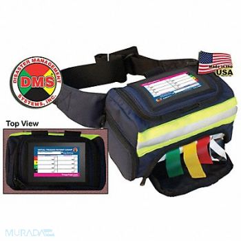 DISASTER MANAGEMENT SYSTEMS Ribbon Dispenser 4 Triage Ribbon Rolls, 38E634