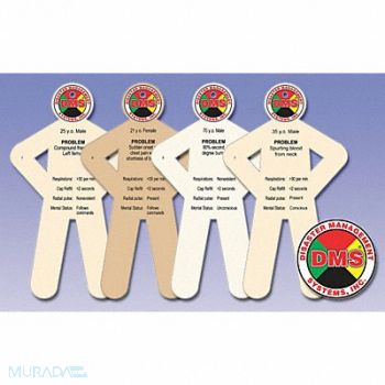 DISASTER MANAGEMENT SYSTEMS Patient Victim Cards PK32, 38E649