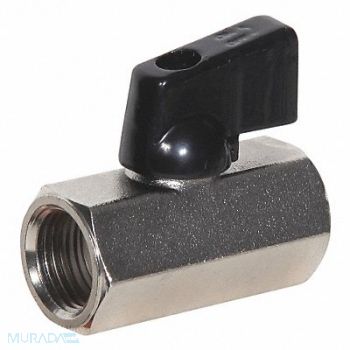 GRAINGER APPROVED Mini Ball Valve FNPT X FNPT 1/2 inPipe, 38EG04