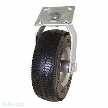 MARASTAR Plate Caster w/ Flat-Free Swivel 275 lb., 38ER63