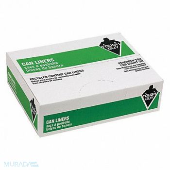 TOUGH GUY Trash Bag 45 gal Clear PK100, 38EU79