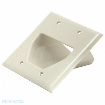 MONOPRICE Wall Plate Cable Recessed 2G Ivry, 38F880
