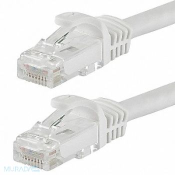 MONOPRICE Patch Cord Cat 6 Flexboot White 50 ft., 38G011