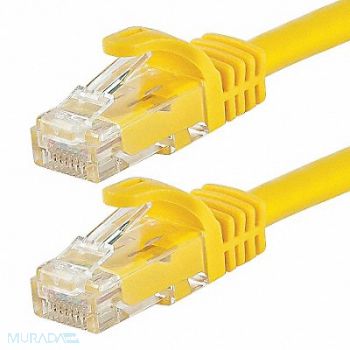 MONOPRICE Patch Cord Cat 6 Flexboot Yellow 5.0 ft., 38F974