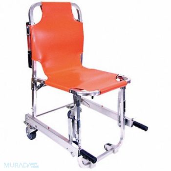 MEDSOURCE Stair Chair 350 lb Cap. Orange, 38G231
