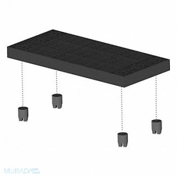 ADD-A-LEVEL Work Platform Add On Unit Stackable, 38GL49