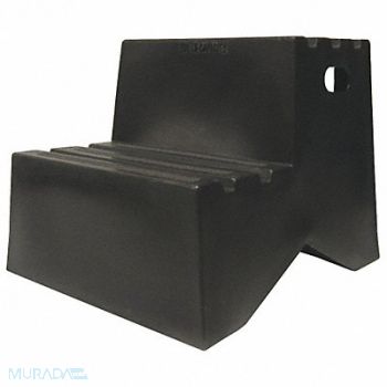 DPI J4024 Step Stand 2 Steps Polyethylene Black, 38GT96