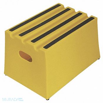 DPI J4023 Step Stand 1 Step Polyethylene Yellow, 38GT98