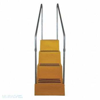 DPI J4026 Step Stand 4 Steps Polyethylene Yellow, 38GU03