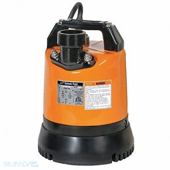 TSURUMI Plug-In Utility Pump 2/3 HP 110VAC, 38H476
