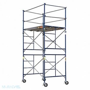 METALTECH Scaffold Tower 14 ft 6 H with Casters, 38HT52