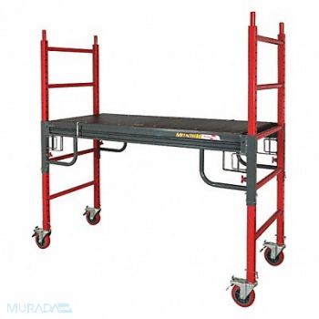 METALTECH Portable Scaffold 72 D Steel, 38HT61