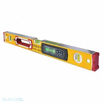 STABILA Electronic Level 24 in.L Yellow, 38HV82