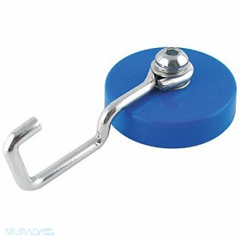 MAGNET SOURCE Single Point Hook Silver 2.25 in 25 lb., 38HY87