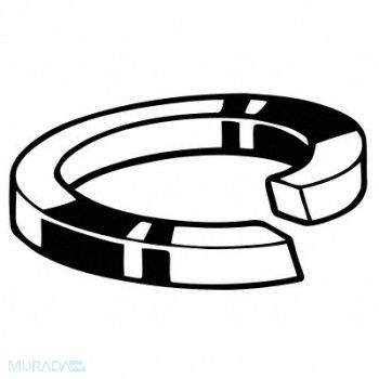 GRAINGER APPROVED SpltLkWsh Plain Spring Stl M12 18mm 50PK, 54FV14