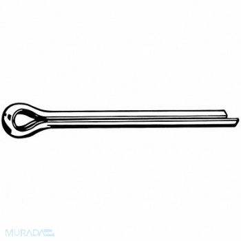 GRAINGER APPROVED Cotter Pin Ext Prong 3/32 Dx1 L PK100, 41JW06