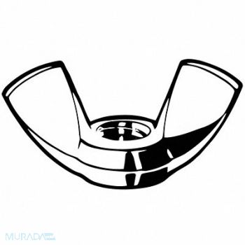 GRAINGER APPROVED WngNt 18-8 SS 47.5x22.5mm M12-1.75 10PK, 54FV09