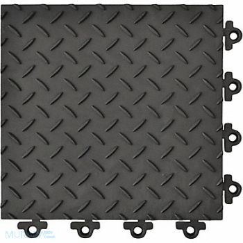 NOTRAX Modular Antifatigue Mat Blk 12 x12 PK12, 38N629