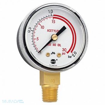 MILLER ELECTRIC K4563 Pressure Gauge 0 to 100 psi 0 to 7 Bar, 38N713