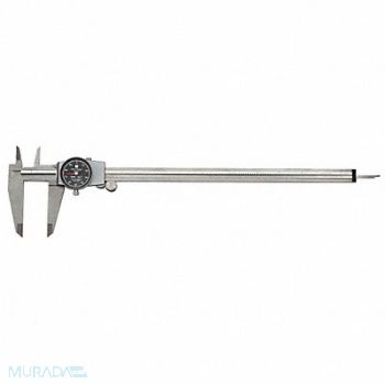 TESA BROWN SHARPE Dial Caliper Range 12 In Jaw 2.5 In, 38N912