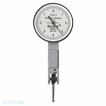 TESA BROWN SHARPE Dial Test Indicator Vert 0 to 0.008 In, 38N948